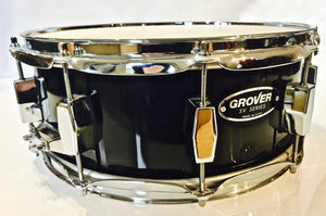 Grover SV Series 14 x 5.5" Concert Snare Drum, Charcoal Ebony-SD5