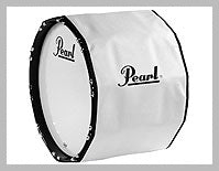 Pearl Marching 14x14" Bass Drum Cover, Grey - DEMO STOCK-MDCG14B