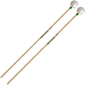 Innovative Percussion Orchestral Series, Very Bright Glockenspiel Mallets - 7/8" Clear/Green Tape - Rattan OS7