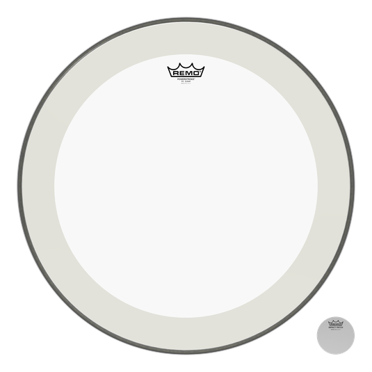 Remo Powerstroke P4 Clear Bass Drumhead with Falam Patch 22